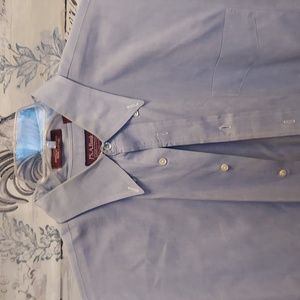 Jo 's A. Bank executive collection pinpoint oxford size 17-35 color blue